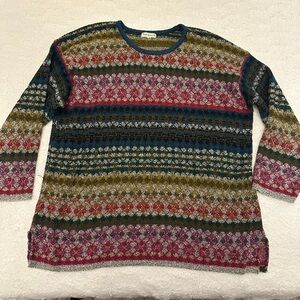 Vintage Rainbow Knit Sweater